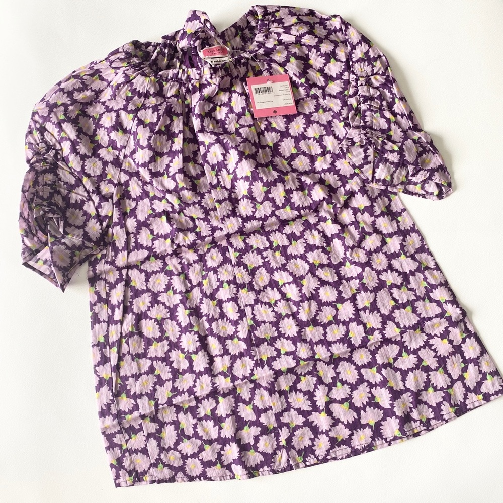 new Kate Spade ♤ Tie Back Top ♤ Pansy Sunny Bloom - Picture 8 of 16